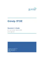 Guralp Systems 5TDE Operator'S Manual предпросмотр