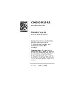 Guralp Systems CMG-DM16R8 Operating Manual предпросмотр