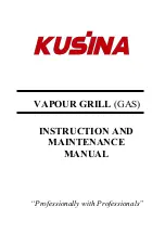 GURCELIK KUSINA 700 Series Instruction And Maintenance Manual preview