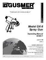 Preview for 1 page of GUSMER GX-8 Operating Manual