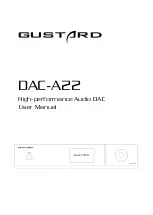 GUSTARD DAC-A22 User Manual предпросмотр