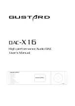 GUSTARD DAC-X16 User Manual предпросмотр