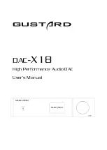 Предварительный просмотр 1 страницы GUSTARD DAC-X18 User Manual