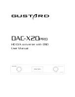 GUSTARD DAC-X20PRO User Manual preview