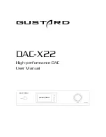 GUSTARD DAC-X22 User Manual preview