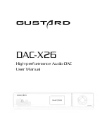 Preview for 1 page of GUSTARD DAC-X26 User Manual