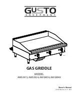 Gusto AMGM15 Owner'S Manual preview