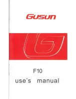 Gusun F10 User Manual preview