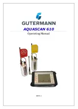 Preview for 1 page of Gutermann AQUASCAN 610 Operating Manual