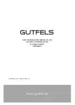 Предварительный просмотр 36 страницы GUTFELS 5810025 Instruction Manual