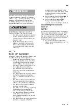 Preview for 25 page of GUTFELS CLEAN 3010 Instruction Manual