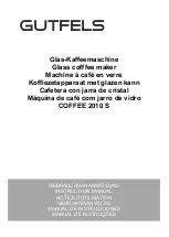 GUTFELS COFFEE 2010 S Instruction Manual preview