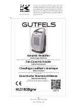 Preview for 1 page of GUTFELS HL31838grw Instruction Manual