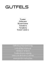 Предварительный просмотр 1 страницы GUTFELS TOAST 3300 C Instruction Manual