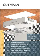 Preview for 1 page of GUTMANN CLARO 0411 Installation Instructions Manual