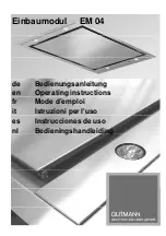 GUTMANN EM 04 Operating Instructions Manual preview