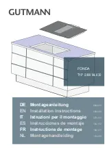 GUTMANN FONDA 2800 ML 830 Installation Instructions Manual preview