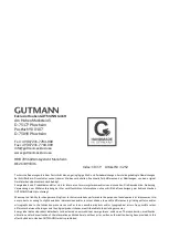 Preview for 60 page of GUTMANN Llano Operating Instructions Manual