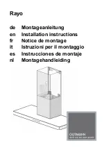 GUTMANN Rayo Installation Instructions Manual preview