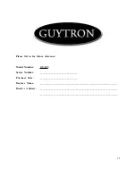 Preview for 21 page of Guytron Gt-100 Owner'S Manual