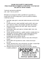 Preview for 2 page of Guzzanti 5050370006350 Operation Instructions Manual