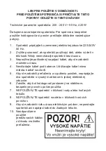 Preview for 8 page of Guzzanti 5050370006350 Operation Instructions Manual