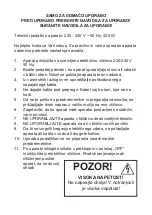 Preview for 24 page of Guzzanti 5050370006350 Operation Instructions Manual