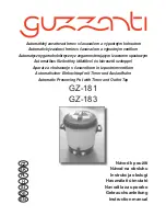 Guzzanti GZ-181 Instruction Manual preview