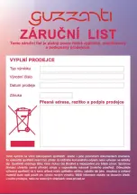 Предварительный просмотр 10 страницы Guzzanti GZ-288 Instruction Manual