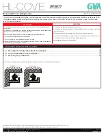 Preview for 2 page of GVA Lighting HL-COVE Installation Manual