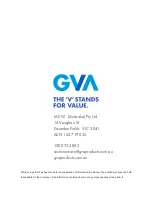 Preview for 16 page of GVA CO625 Instruction Manual