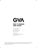 Preview for 20 page of GVA G18SVR16 Instruction Manual