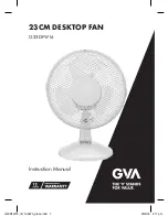 Предварительный просмотр 1 страницы GVA G23DFW16 Instruction Manual