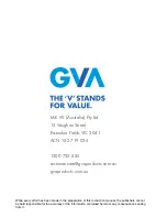 Preview for 11 page of GVA G30BFW15 Instruction Manual