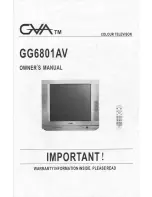 GVA GG6801AV Owner'S Manual preview