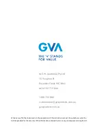 Preview for 12 page of GVA GUFH2K15 Instruction Manual