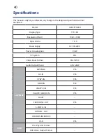 Preview for 40 page of GVA GVA39FDLED Instruction Manual