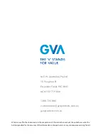 Preview for 14 page of GVA GVASV20 Instruction Manual