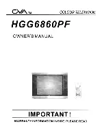 GVA HGG6860PF Owner'S Manual preview