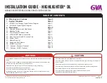 Предварительный просмотр 2 страницы GVA HIGHLIGHTER DL Installation Manual