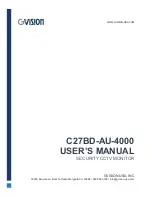 Preview for 1 page of GVision C27BD-AU-4000 User Manual