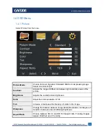 Preview for 8 page of GVision C27BD-AU-4000 User Manual