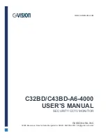 Предварительный просмотр 1 страницы GVision C32BD-A6-4000 User Manual