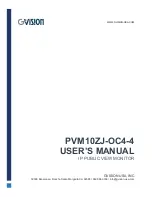 GVision PVM10ZJ-OC4-4 User Manual предпросмотр