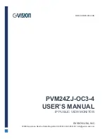 Preview for 1 page of GVision PVM24ZJ-OC3-4 User Manual