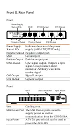 Предварительный просмотр 4 страницы GW Instek AFG-125 Quick Start Manual