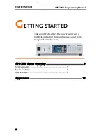 Preview for 8 page of GW Instek APS-7100 Programming Manual