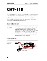 Preview for 2 page of GW Instek GHT-118 User Manual