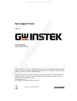 Предварительный просмотр 1 страницы GW Instek GRA-410 Assembly Manual