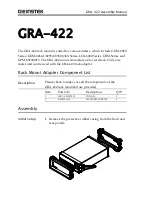 Предварительный просмотр 2 страницы GW Instek GRA-422 Assembly Manual